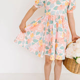 Puff Dress in Soft Floral