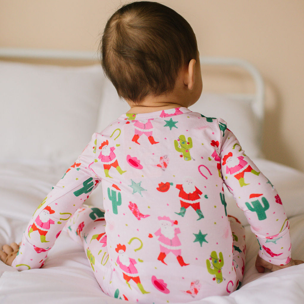 Zippy Bamboo Baby PJ in Santa Cowboy