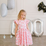 Olivia Dress in Floral Ghost