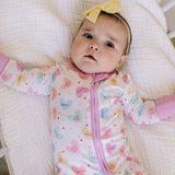 Zippy Bamboo Baby PJ in Candy Heart