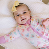 Zippy Bamboo Baby PJ in Candy Heart