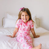 2 piece Short Sleeve Bamboo Pajama in Eat Your Heart Out