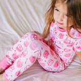 2 piece Short Sleeve Bamboo Pajama in Eat Your Heart Out