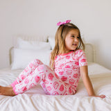 2 piece Short Sleeve Bamboo Pajama in Eat Your Heart Out