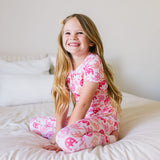 2 piece Short Sleeve Bamboo Pajama in Horse Shoe