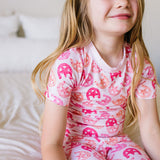 2 piece Short Sleeve Bamboo Pajama in Horse Shoe