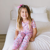 2 piece Short Sleeve Bamboo Pajama in Besties