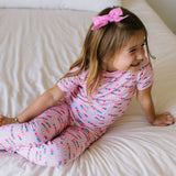2 piece Short Sleeve Bamboo Pajama in Besties