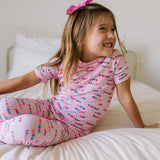 2 piece Short Sleeve Bamboo Pajama in Besties