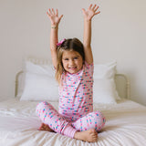 2 piece Short Sleeve Bamboo Pajama in Besties