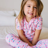 2 piece Short Sleeve Bamboo Pajama in Besties