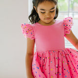 Olivia Dress in Confetti Pop