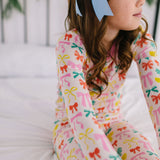 2 piece Bamboo Pajama in Holiday Bows