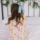 2 piece Bamboo Pajama in Holiday Bows