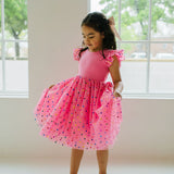 Olivia Dress in Confetti Pop