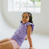 Flutter Tee in Lavender