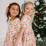 Gwendolyn Dress in Holiday Bows