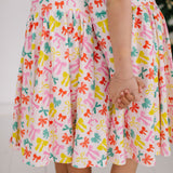 Gwendolyn Dress in Holiday Bows
