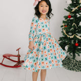 Gwendolyn Dress in Holiday Stamps