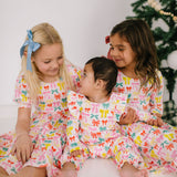 Mabel Romper in Holiday Bows