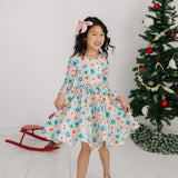 Gwendolyn Dress in Holiday Stamps