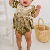 Quinn Bubble in Gold Crushed Velvet