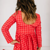 Rubina Dress in Red Picnic Plaid