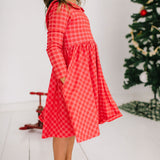Rubina Dress in Red Picnic Plaid