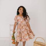 Puff Dress in Pumpkin Bouquet
