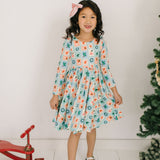 Gwendolyn Dress in Holiday Stamps