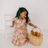 Puff Dress in Pumpkin Bouquet