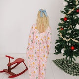 Long Sleeve Leggy Romper in Christmas Cookies