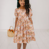 Puff Dress in Pumpkin Bouquet