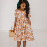 Puff Dress in Pumpkin Bouquet