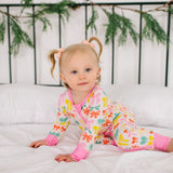 Zippy Bamboo Baby Pajama in Holiday Bows