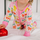 Zippy Bamboo Baby Pajama in Holiday Bows