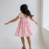 Day Dress in Rainbow Hearts