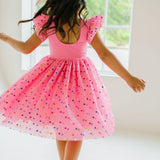 Olivia Dress in Confetti Pop