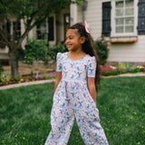 Puff Leggy Romper in Blossom